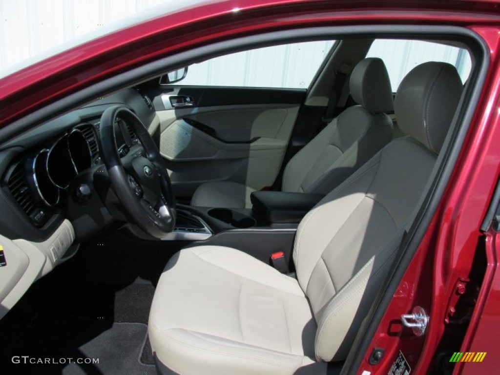 2013 Optima EX - Remington Red / Beige photo #13