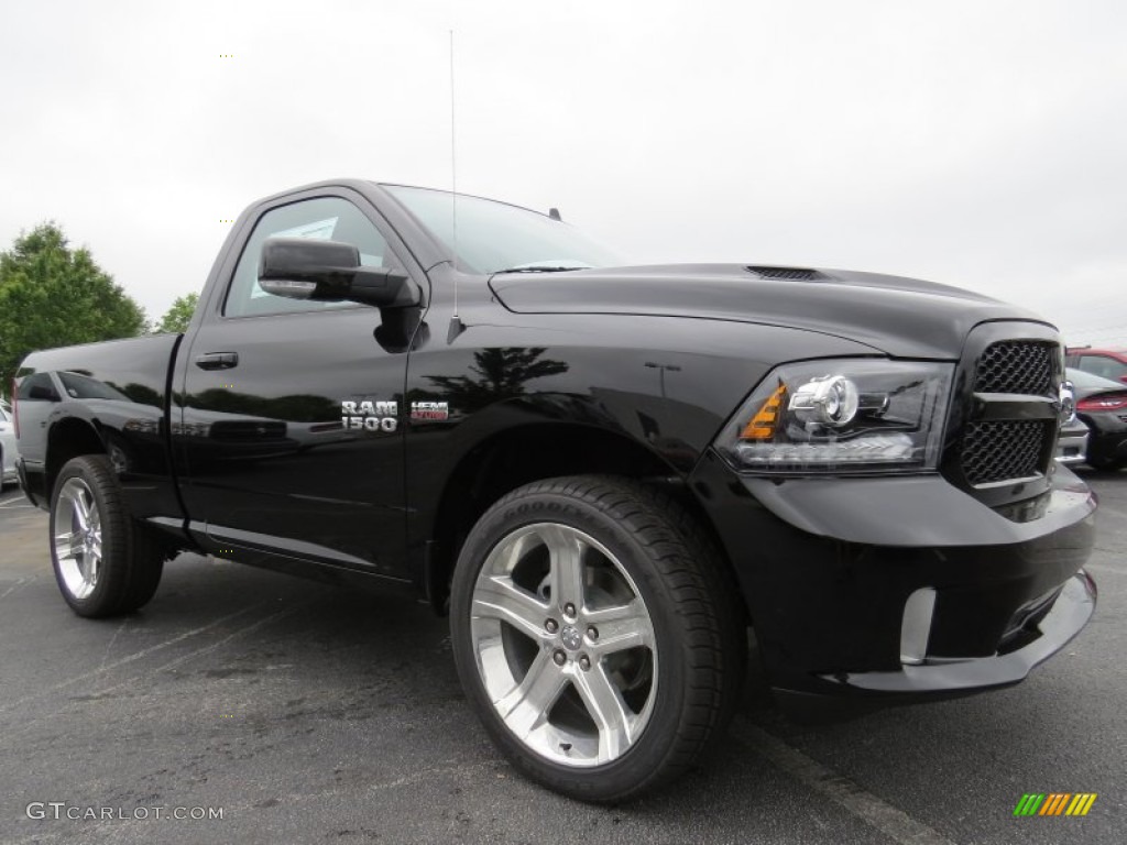 Black 2014 Ram 1500 Sport Regular Cab Exterior Photo #93645820