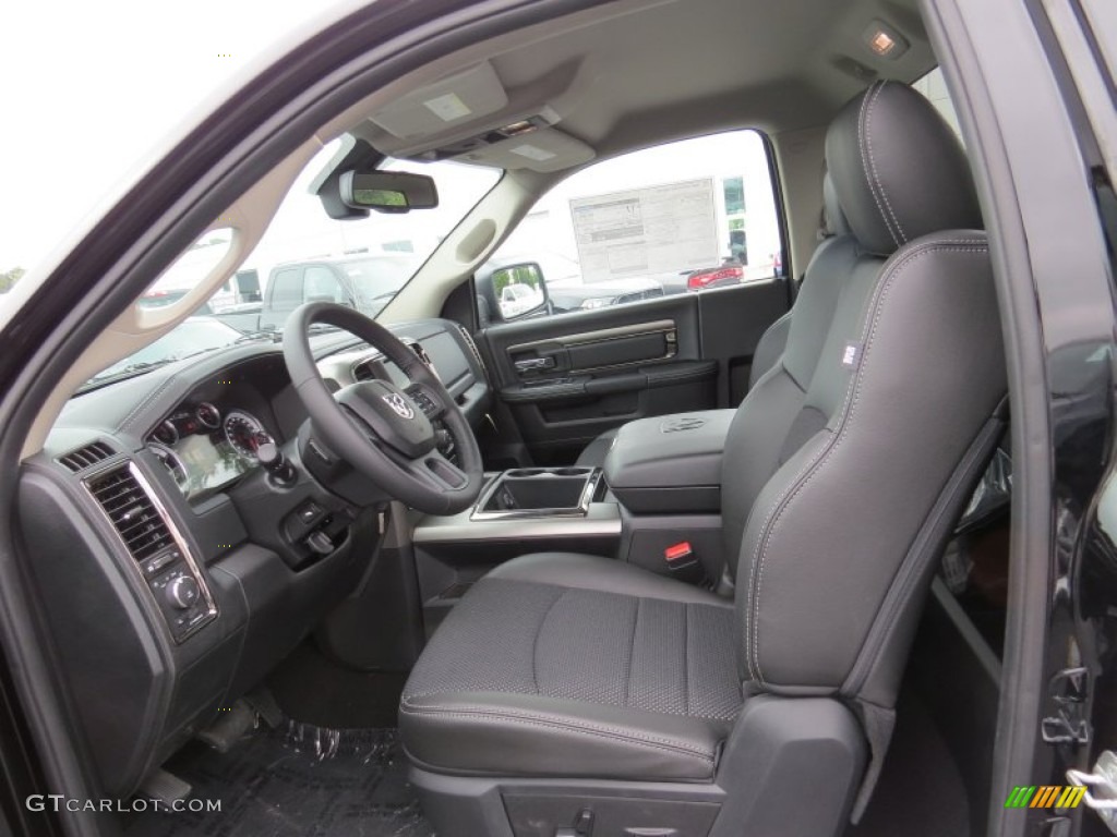 Black Interior 2014 Ram 1500 Sport Regular Cab Photo #93645893