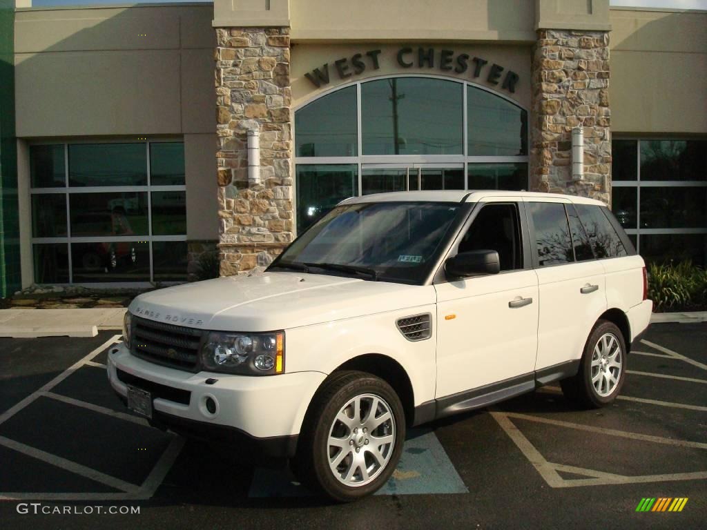 2008 Range Rover Sport HSE - Alaska White / Ebony Black photo #1