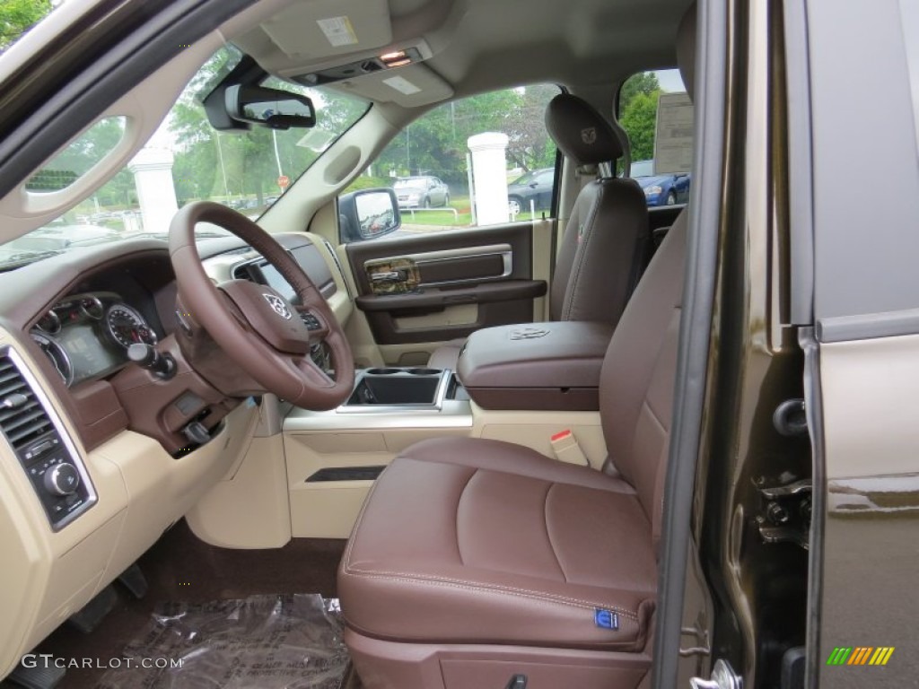 2014 1500 Mossy Oak Edition Crew Cab 4x4 - Black Gold Pearl Coat / Canyon Brown/Light Frost Beige photo #5
