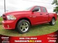 2014 Flame Red Ram 1500 Express Quad Cab  photo #1