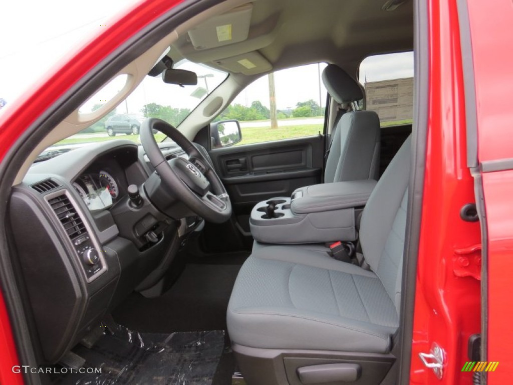 2014 1500 Express Quad Cab - Flame Red / Black/Diesel Gray photo #7