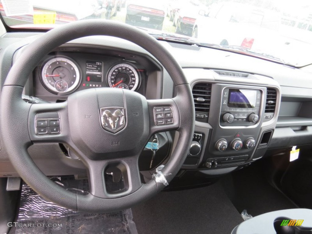 2014 1500 Express Quad Cab - Flame Red / Black/Diesel Gray photo #9