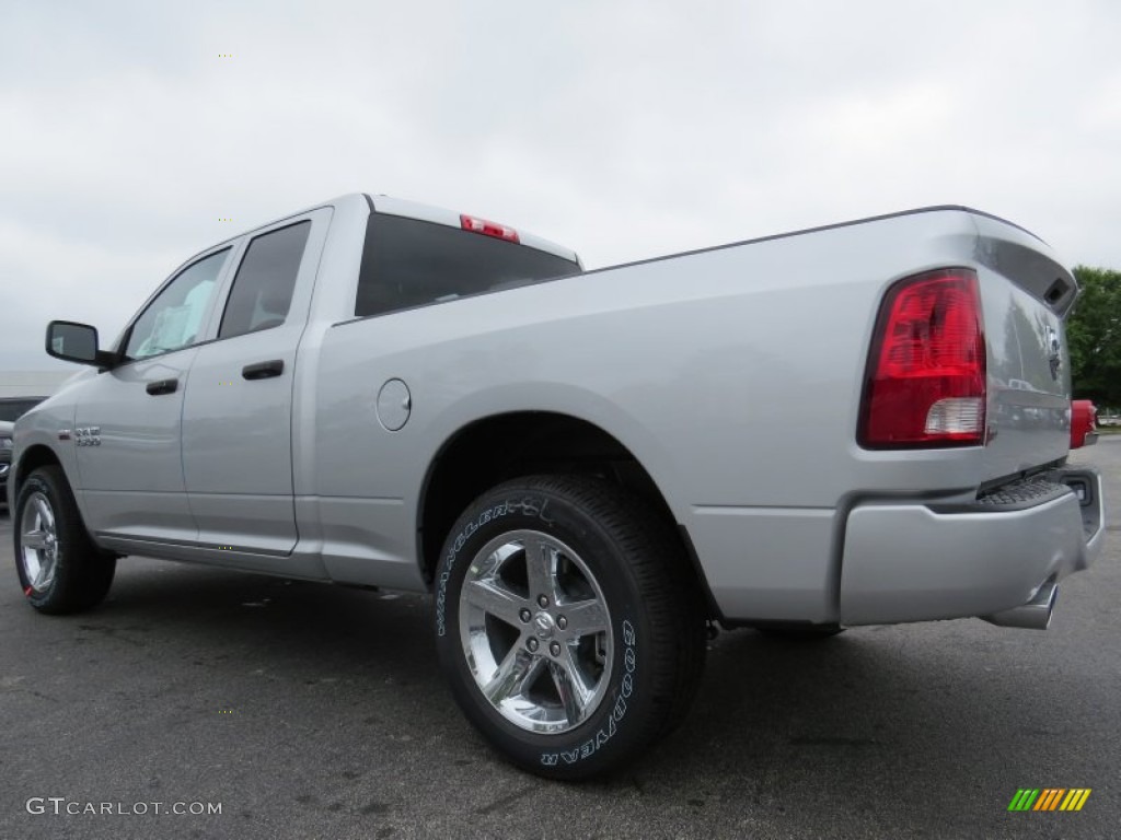 2014 1500 Express Quad Cab - Bright Silver Metallic / Black/Diesel Gray photo #2