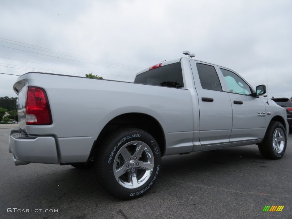 2014 1500 Express Quad Cab - Bright Silver Metallic / Black/Diesel Gray photo #3