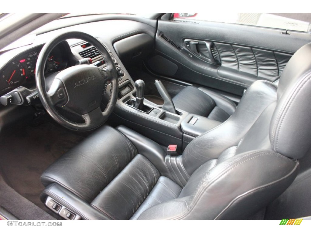 Black Interior 1992 Acura NSX Coupe Photo #93650365