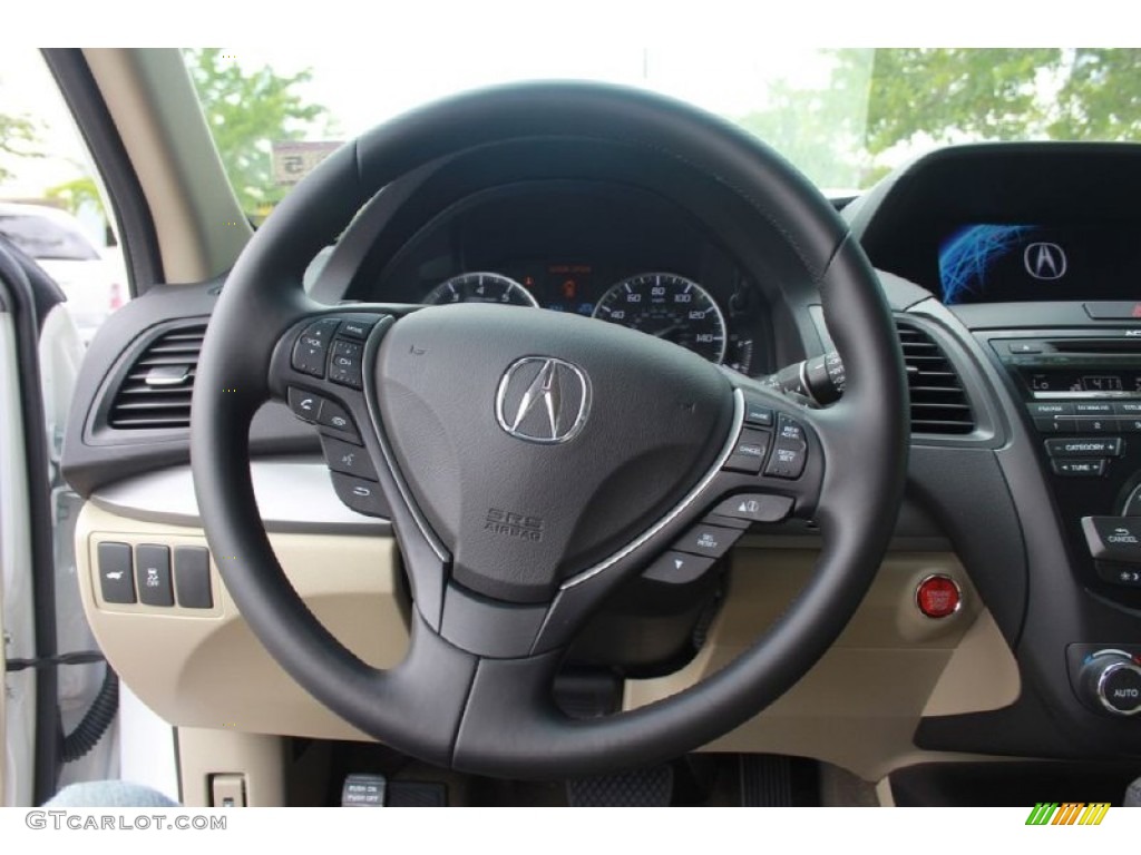 2015 Acura RDX Technology Parchment Steering Wheel Photo #93652778