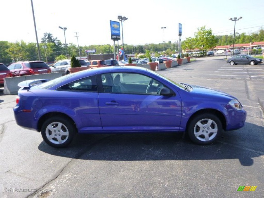 2008 Cobalt LS Coupe - Blue Flash Metallic / Gray photo #6