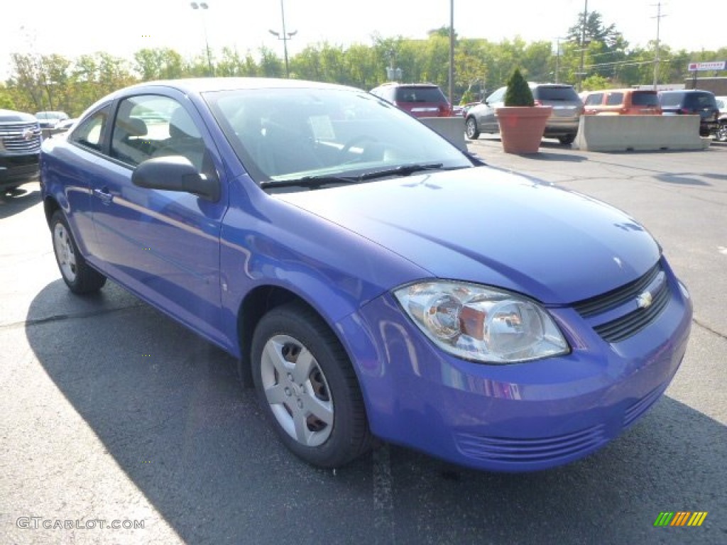 2008 Cobalt LS Coupe - Blue Flash Metallic / Gray photo #7
