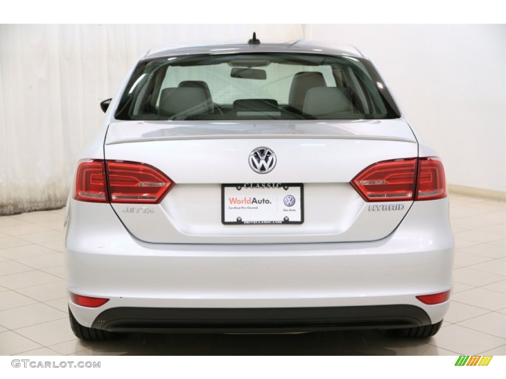 2013 Jetta Hybrid SEL Premium - Frost Silver Metallic / Titan Black photo #21