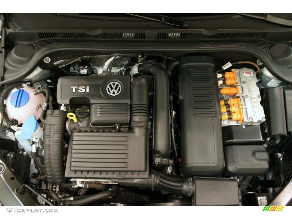 2013 Jetta Hybrid SEL Premium - Frost Silver Metallic / Titan Black photo #22