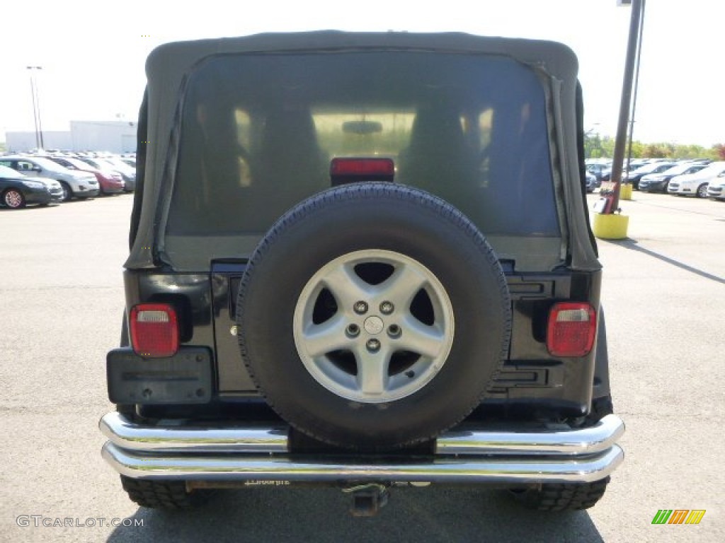 2004 Wrangler Sahara 4x4 - Black / Khaki photo #3