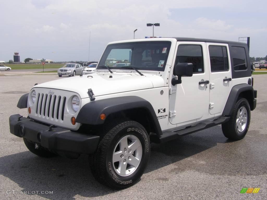 2007 Wrangler Unlimited X 4x4 - Stone White / Dark Slate Gray/Medium Slate Gray photo #7