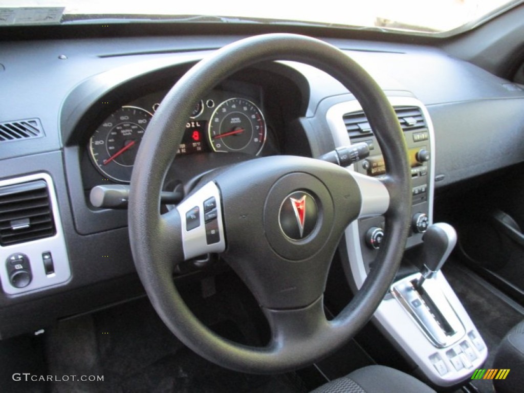 2009 Pontiac Torrent AWD Ebony Steering Wheel Photo #93658000