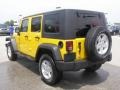 2008 Detonator Yellow Jeep Wrangler Unlimited X 4x4  photo #5