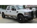 2008 Oxford White Ford F350 Super Duty Lariat Crew Cab 4x4  photo #78