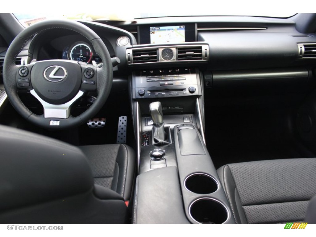 2014 Lexus IS 250 F Sport Black Dashboard Photo #93661915
