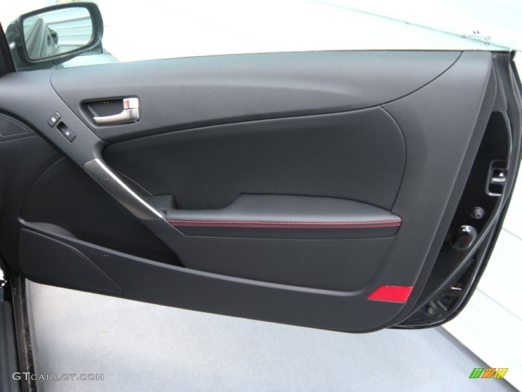 2014 Genesis Coupe 3.8L R-Spec - Caspian Black / R-Spec Black/Red photo #16