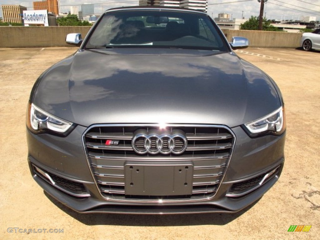 Monsoon Gray Metallic 2014 Audi S5 3.0T Premium Plus quattro Cabriolet Exterior Photo #93664330