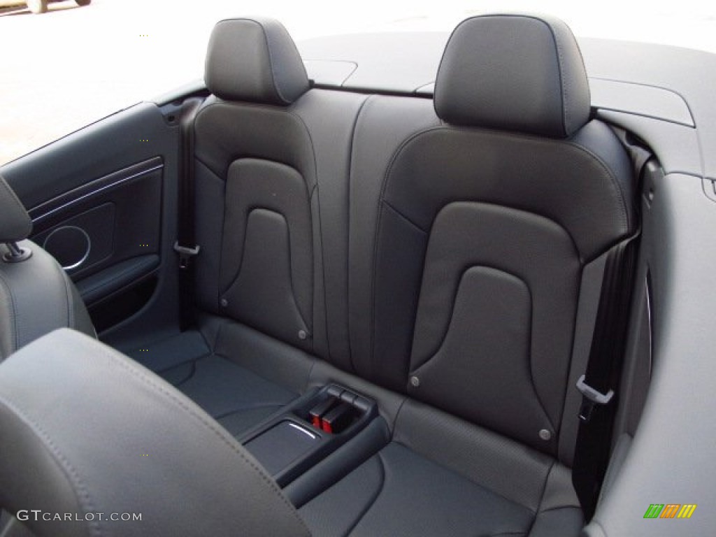 2014 Audi S5 3.0T Premium Plus quattro Cabriolet Rear Seat Photo #93664387