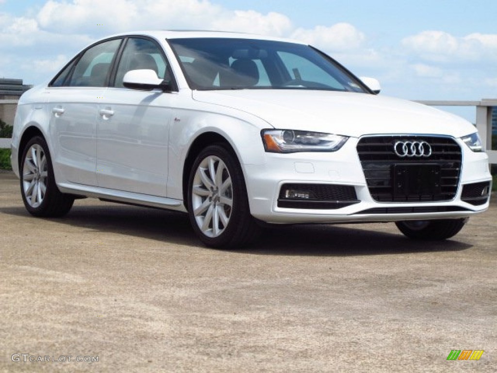 Glacier White Metallic Audi A4