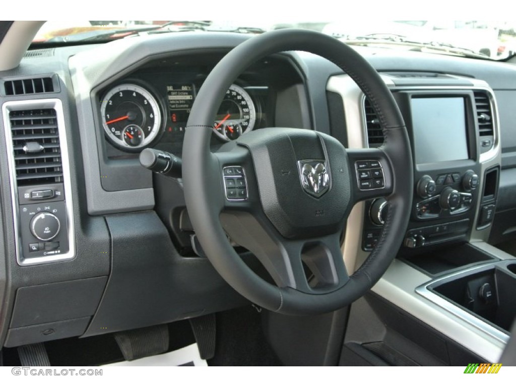 2014 1500 SLT Crew Cab 4x4 - Deep Cherry Red Crystal Pearl / Black/Diesel Gray photo #21