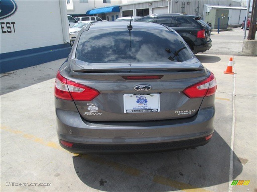 2014 Focus Titanium Sedan - Sterling Gray / Charcoal Black photo #6