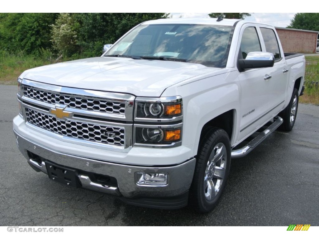 2014 Silverado 1500 LTZ Crew Cab 4x4 - Summit White / Cocoa/Dune photo #2