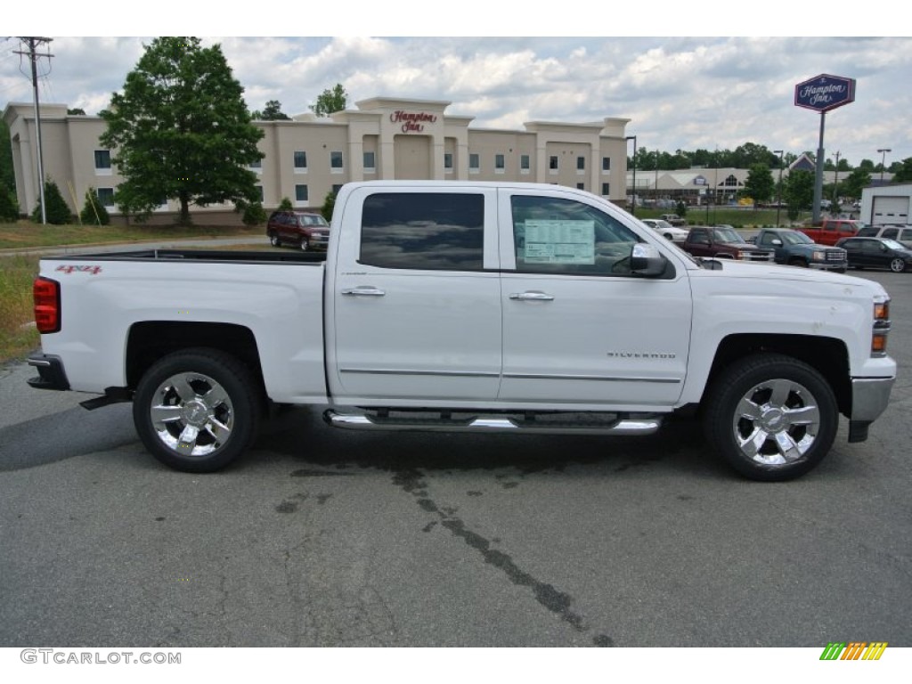 2014 Silverado 1500 LTZ Crew Cab 4x4 - Summit White / Cocoa/Dune photo #6