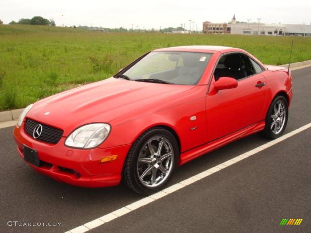 1999 SLK 230 Kompressor Roadster - Magma Red / Charcoal photo #1