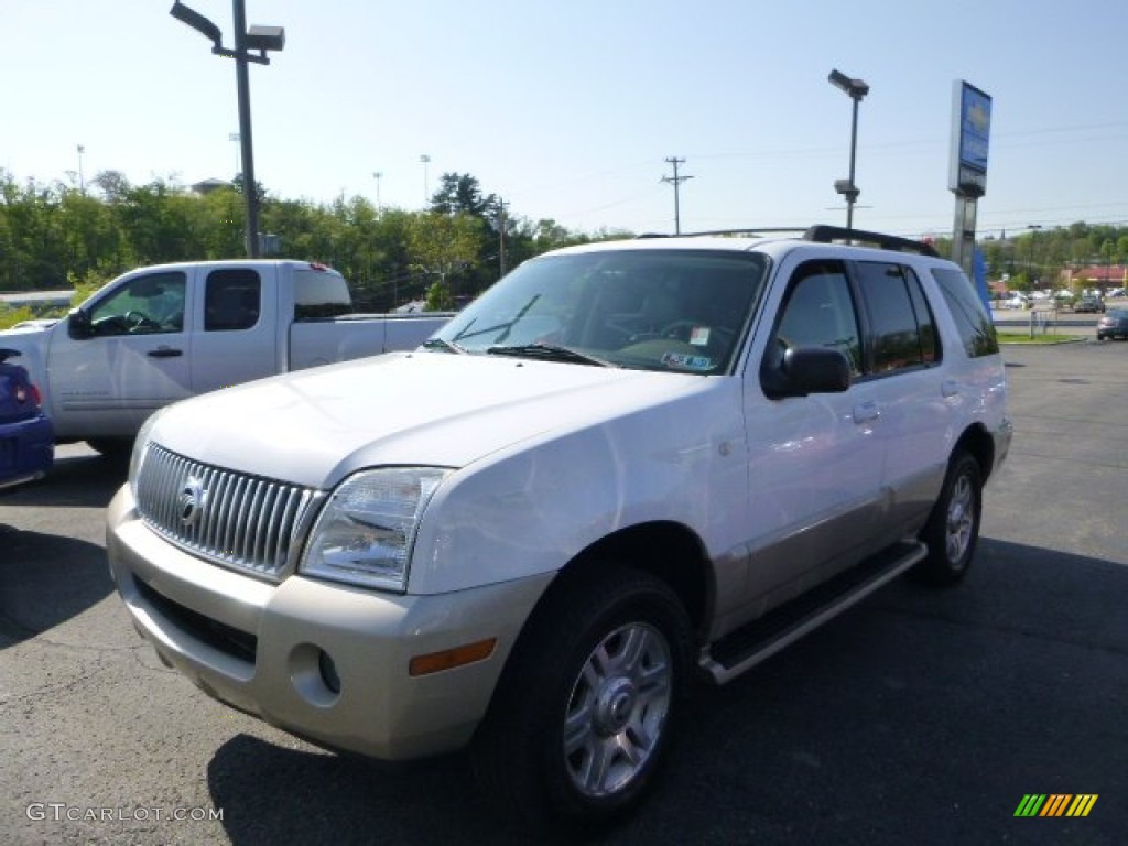2005 Mountaineer V6 AWD - Oxford White / Medium Dark Parchment photo #1