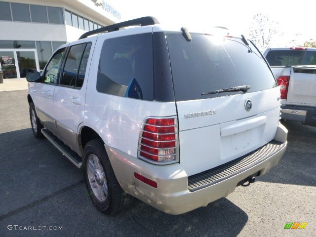 2005 Mountaineer V6 AWD - Oxford White / Medium Dark Parchment photo #2