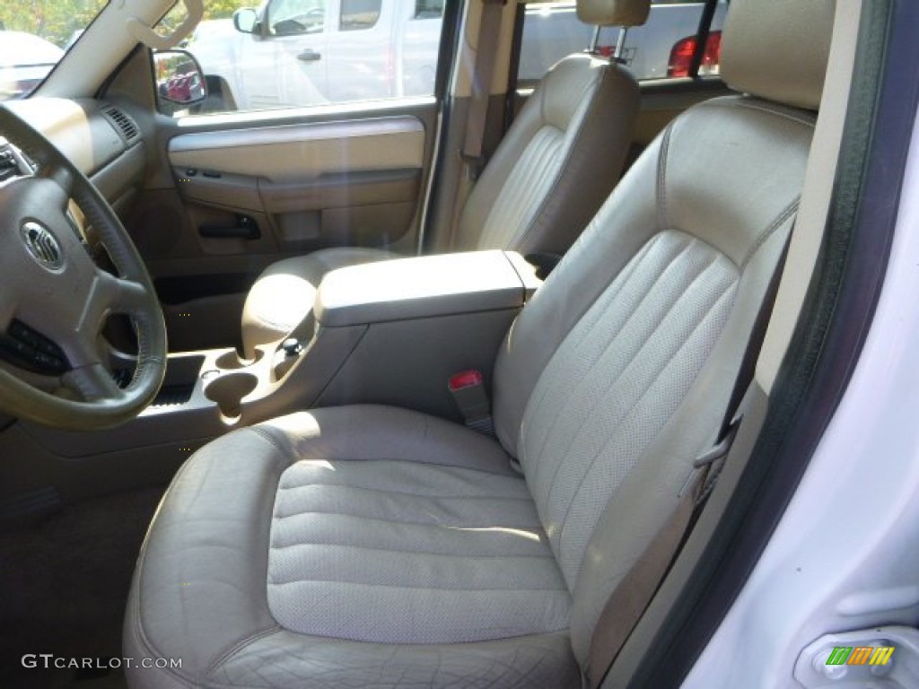 2005 Mountaineer V6 AWD - Oxford White / Medium Dark Parchment photo #8