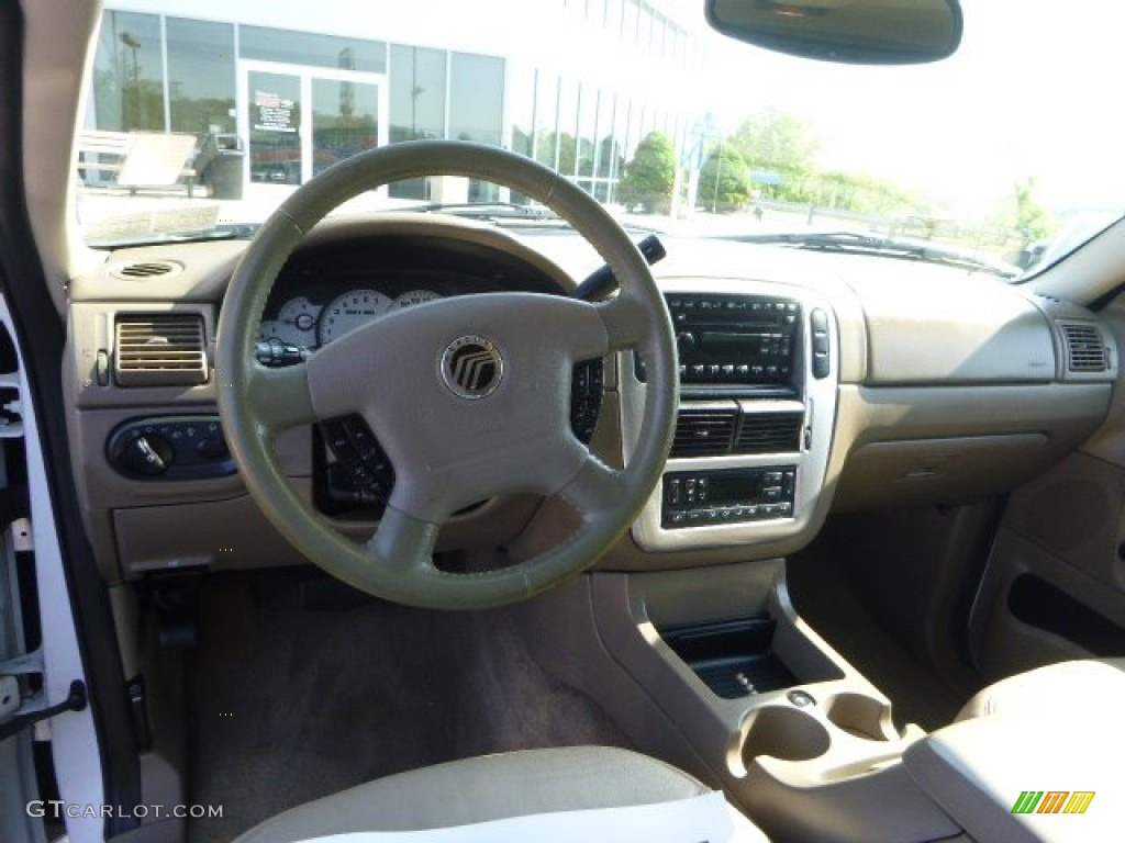 2005 Mountaineer V6 AWD - Oxford White / Medium Dark Parchment photo #11