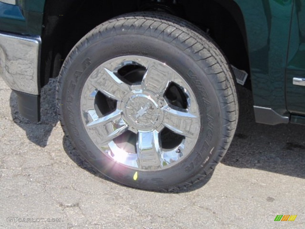 2014 Silverado 1500 LTZ Crew Cab 4x4 - Rainforest Green Metallic / Cocoa/Dune photo #3