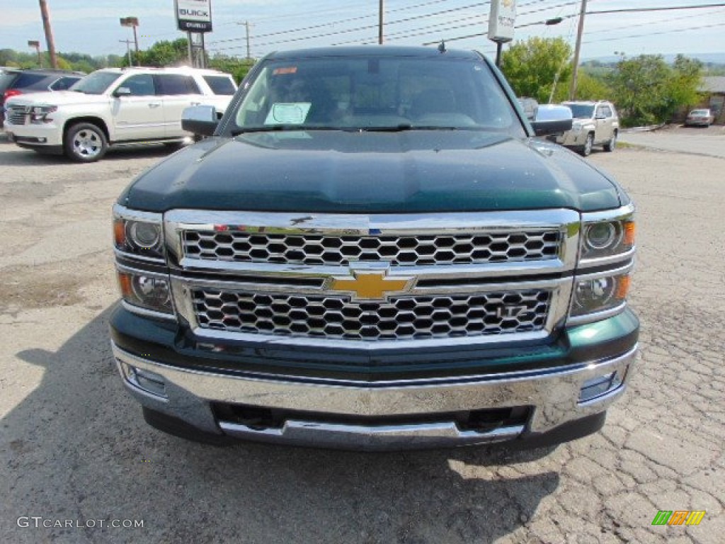 2014 Silverado 1500 LTZ Crew Cab 4x4 - Rainforest Green Metallic / Cocoa/Dune photo #4