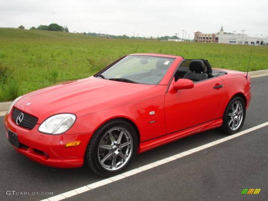 1999 SLK 230 Kompressor Roadster - Magma Red / Charcoal photo #17