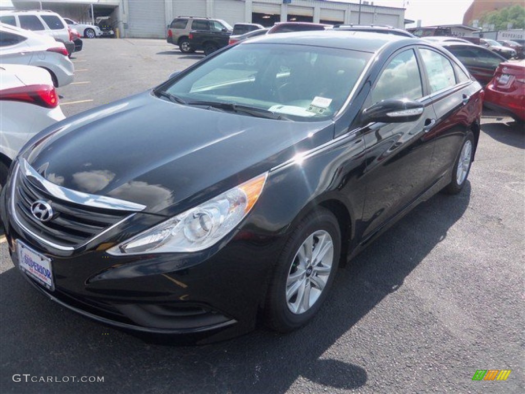 2014 Sonata GLS - Phantom Black Metallic / Gray photo #1