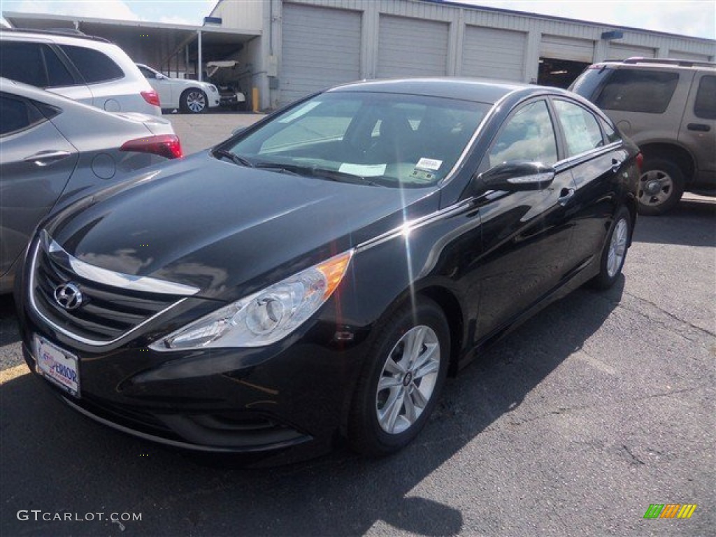 2014 Sonata GLS - Phantom Black Metallic / Gray photo #1