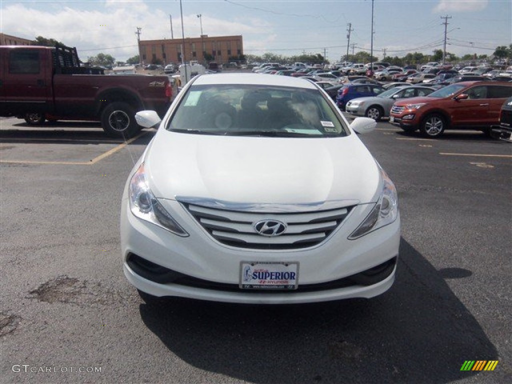 2014 Sonata GLS - Pearl White / Camel photo #2