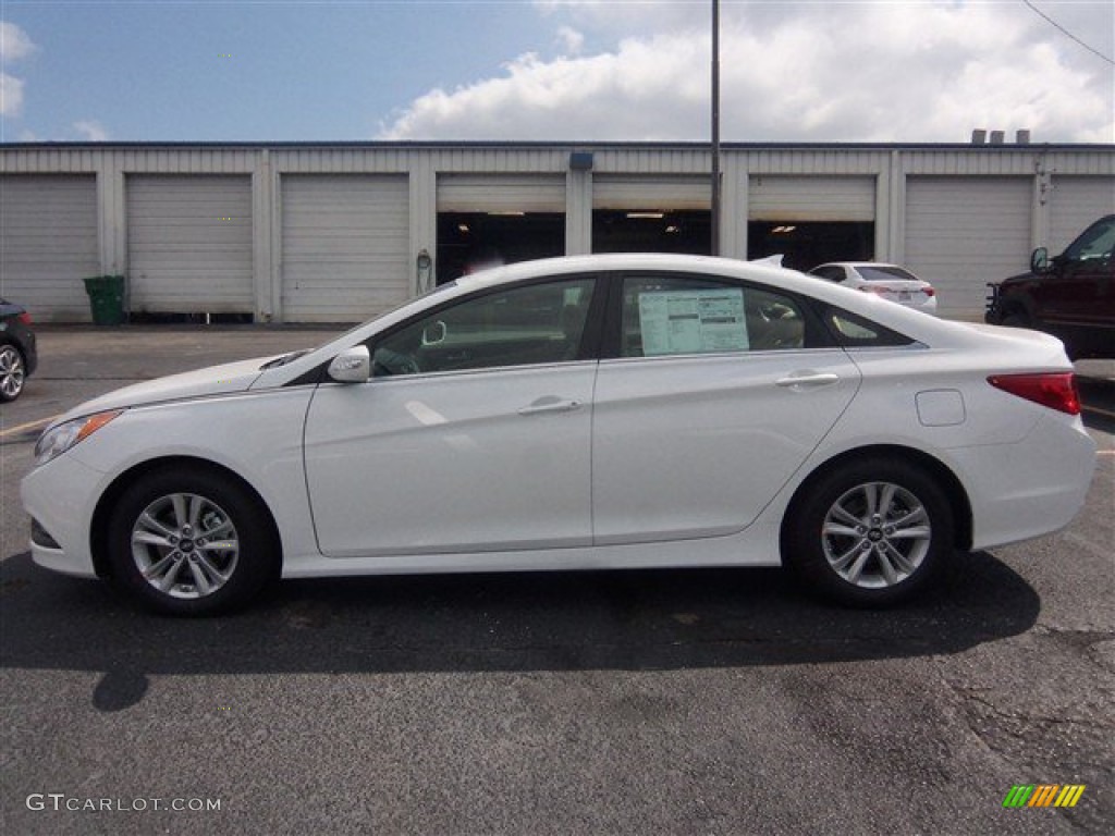 2014 Sonata GLS - Pearl White / Camel photo #3