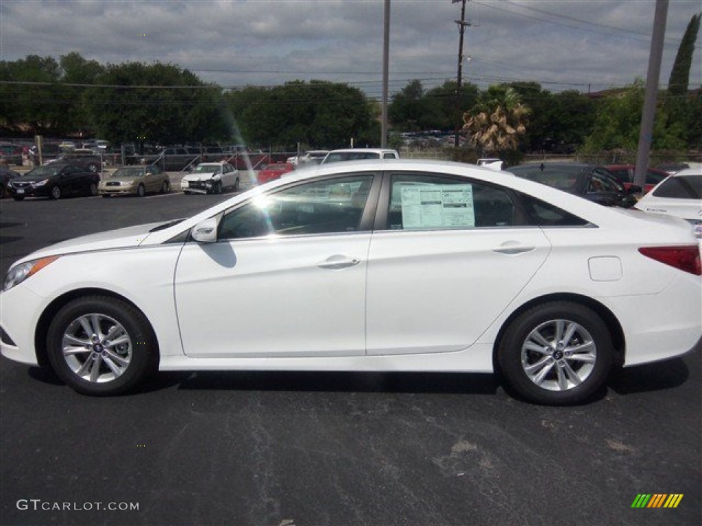 2014 Sonata GLS - Pearl White / Camel photo #3