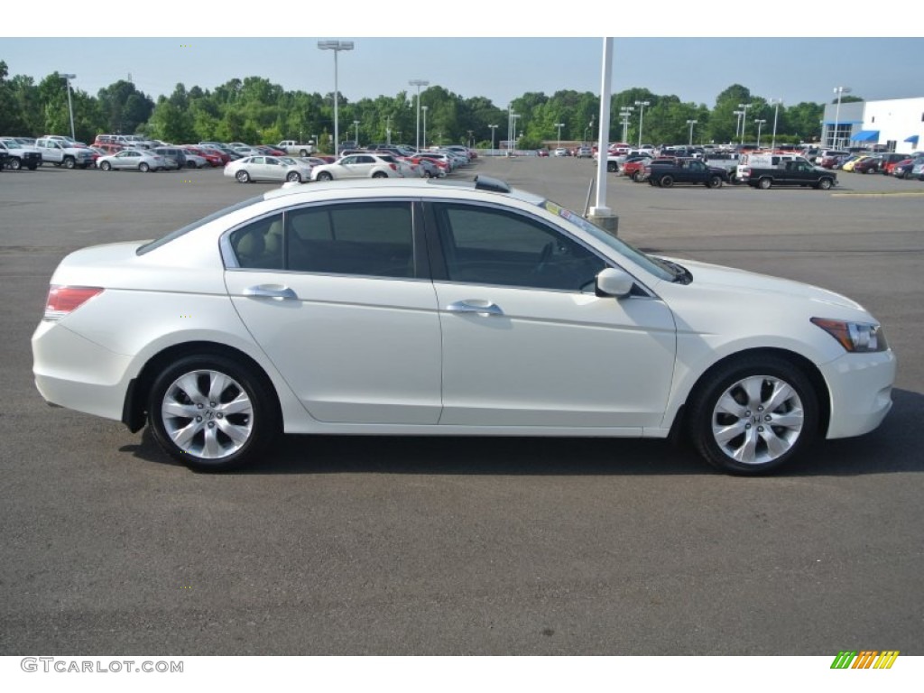 White Diamond Pearl 2010 Honda Accord EX-L V6 Sedan Exterior Photo #93677339