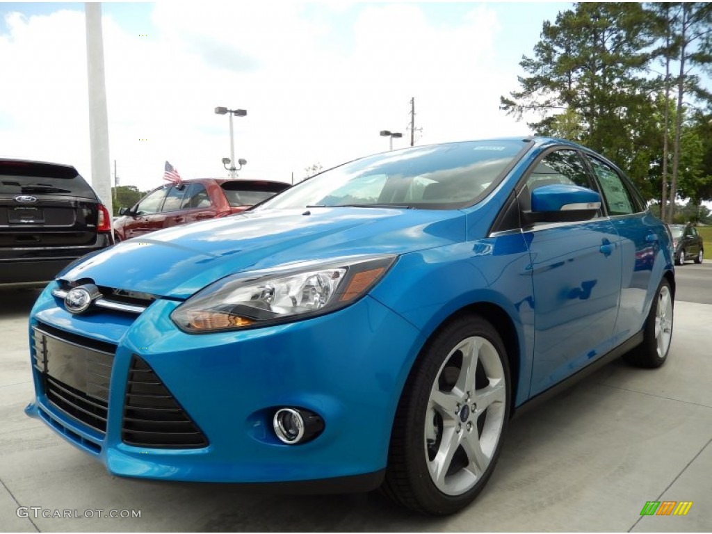 2014 Blue Candy Ford Focus Titanium Sedan 93666906