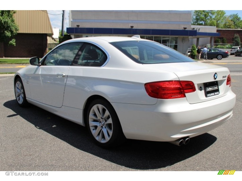 2011 3 Series 328i xDrive Coupe - Alpine White / Saddle Brown Dakota Leather photo #5