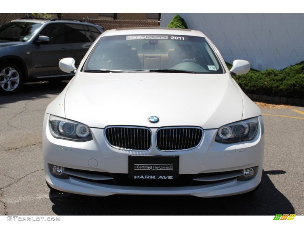 2011 3 Series 328i xDrive Coupe - Alpine White / Saddle Brown Dakota Leather photo #8