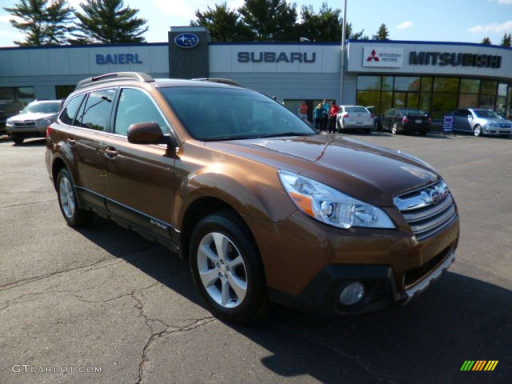 2013 Outback 2.5i Limited - Caramel Bronze Pearl / Warm Ivory Leather photo #1