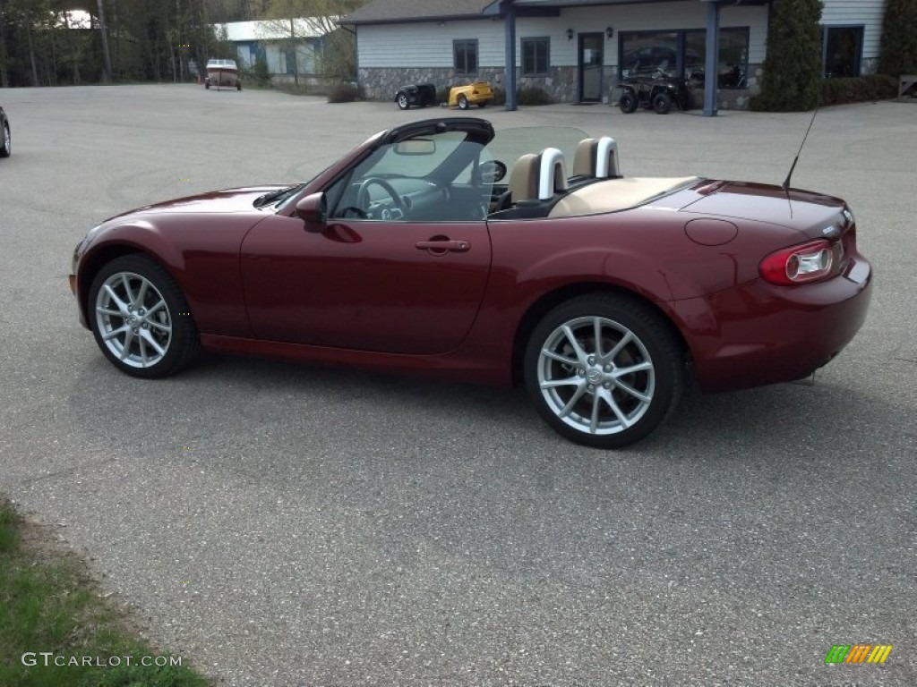 2009 MX-5 Miata Grand Touring Roadster - Copper Red Mica / Dune Beige photo #5