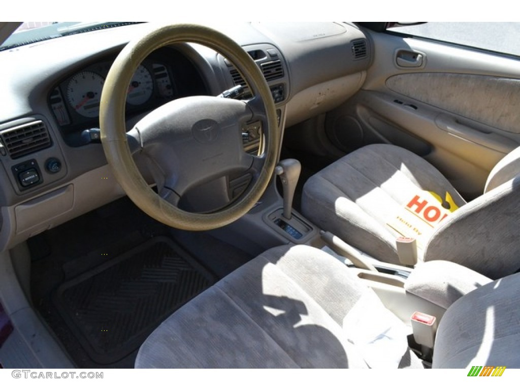 1999 Corolla LE - Venetian Red Pearl / Pebble Beige photo #5